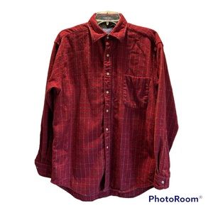 Pendleton 100% virgin wool men’s button-down shirt, size medium.